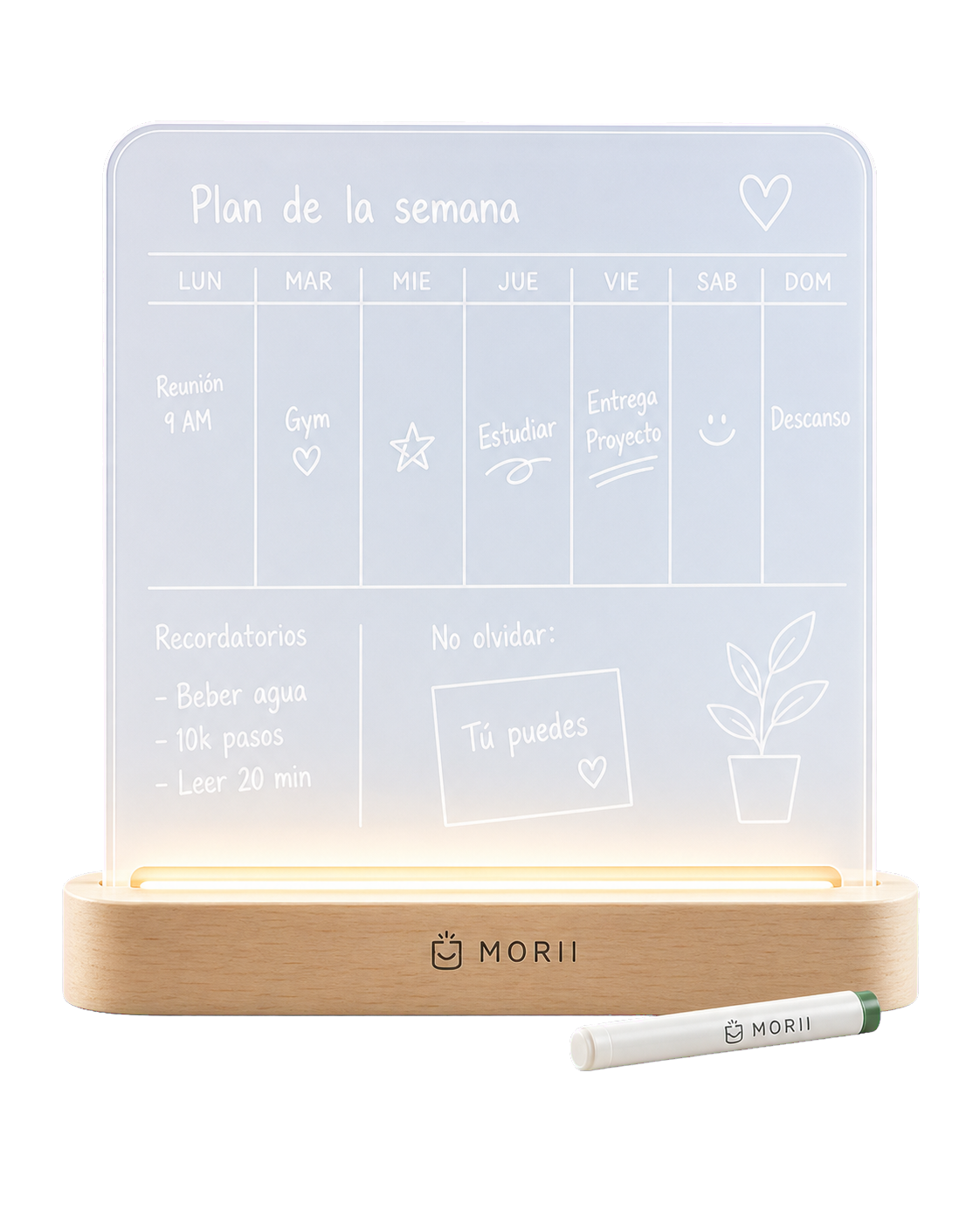 GlowNote Calendar Board